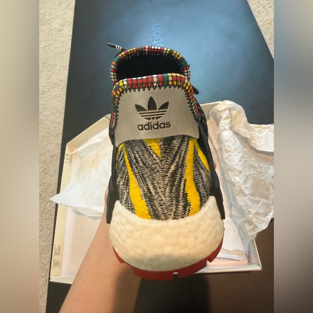 adidas NMD Human Race Trail x Pharrell Solar Pack 2018 -Size 9.5 - Picture 10 of 14